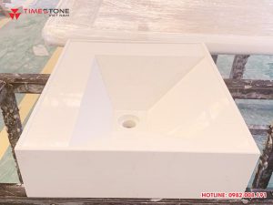 Lavabo đá nhân tạo gốc thạch anh: Sáng tạo, đẳng cấp trong từng thiết kế